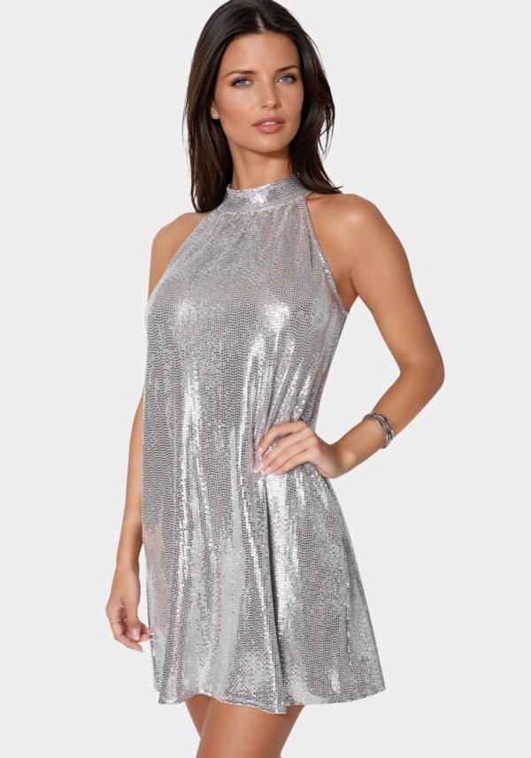 Halter Neck Trapeze Disco Dot