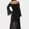 Off the Shoulder Bell Sleeve Maxi Dress